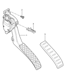 Pedale Gaspedalsteuerung Cayenne 9PA1 (957) 2007-10