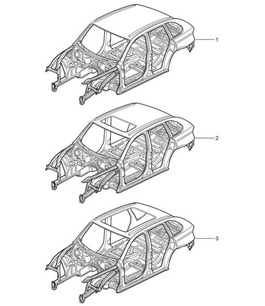 Diagram 801-000 Porsche Cayenne Coupe V6 3.0L Petrol 340Hp 