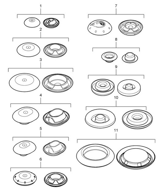 Diagram 801-002 Porsche 928 (1978-1995) 