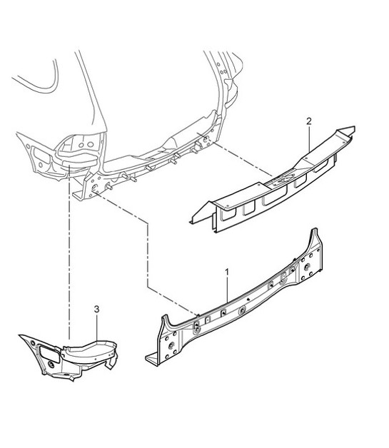 Diagram 801-030 Porsche 997 (911) MK2 2009-2012 Body