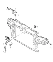 Portaequipajes / Radiador Cayenne 9PA1 (957) 2007-10