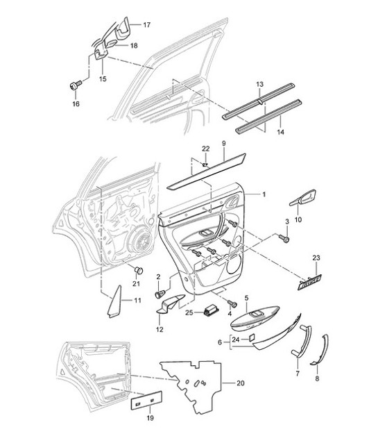 Diagram 807-015 Porsche Panamera 4S E-Hybrid 2.9L V6 