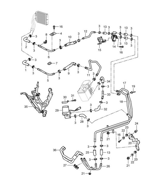 Diagram 813-015 Porsche Cayenne V6 3.0L Diesel 245HP Body