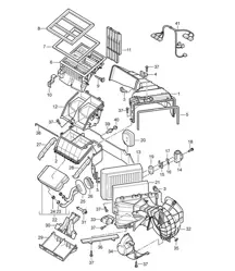 Klimaanlage / Einzelteile - VORNE - Cayenne 9PA1 (957) 2007-10