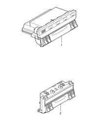 Bedieningspaneel - Porsche Cayenne (PR:D5X,D50) - Cayenne 9PA1 (957) 3.6L / 3.0L Diesel 2007-10