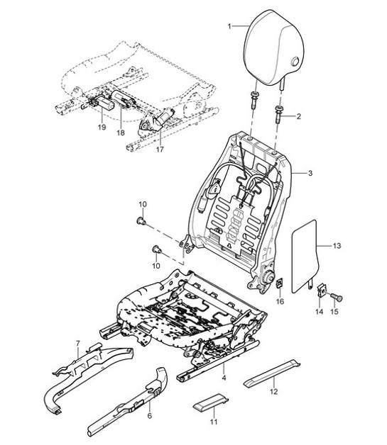 Diagram 817-020 Porsche Cayman GTS 718 2.5L Manual (365 Bhp) Body