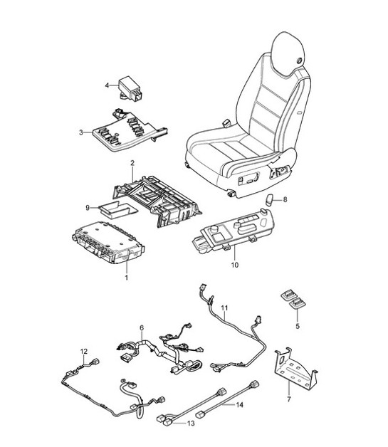 Diagram 817-030 Porsche Cayenne V6 3.6L Petrol 300Hp Body