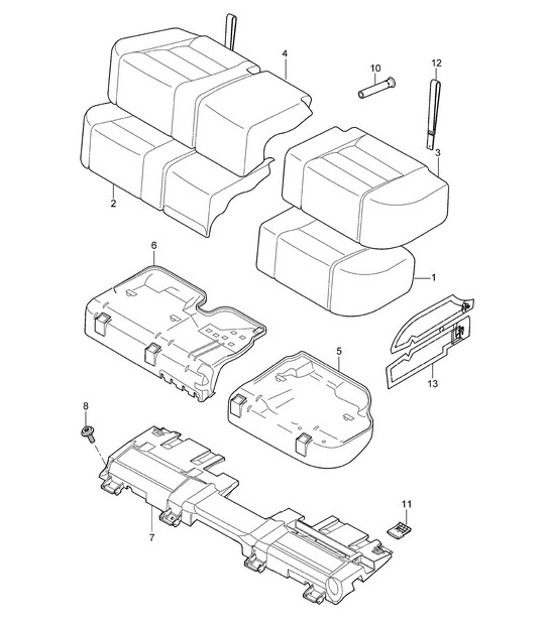 Diagram 817-042 Porsche 993 (911) C4 1994-97 Body