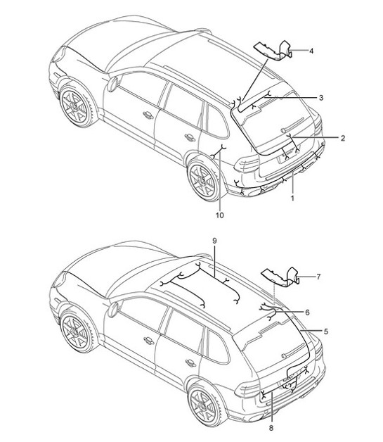 Diagram 902-020 Porsche Boxster GTS 718 2.5L Manual (365 Bhp) Electrical equipment