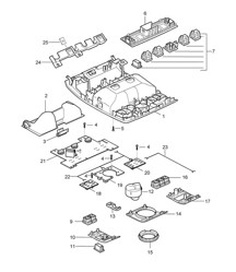 Consola / Techo Cayenne 9PA1 (957) 2007-10