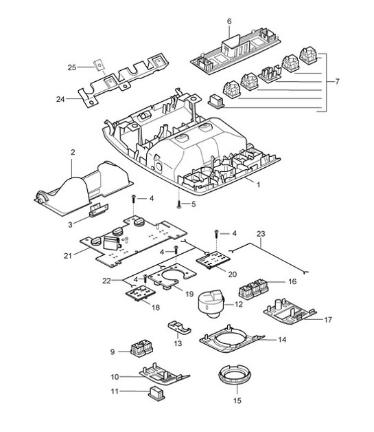 Diagram 903-006 Porsche Cayenne 3.6L 2007>> Electrical equipment