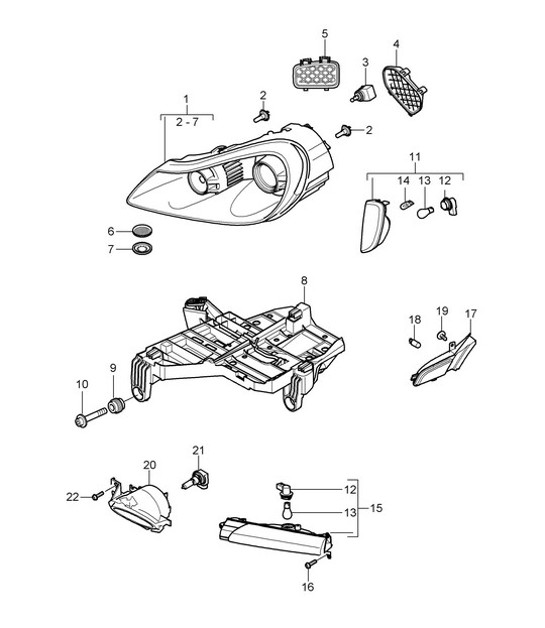 Diagram 905-000 Porsche Taycan Turbo GT mit Weissach-Paket Sportlimousine 