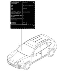 Paint touch-up applicator / Paints  Cayenne 92A (958) 2011-18
