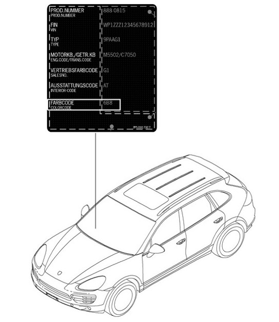 Diagram 004-000 Porsche Taycan (9J1) MK1 2020-2024 