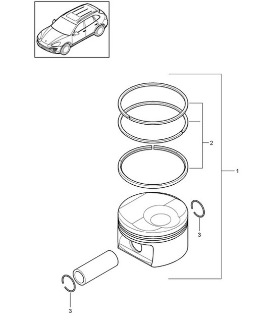 Diagram 102-040 Porsche 997 MKII GT2 RS 2011>> Engine