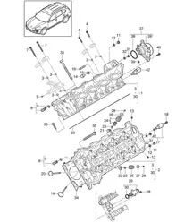 Cylinder head / Vacuum pump (Model: 4802,4852, CFTB,CFT, CYXA,CYX) Cayenne 92A (958) 4.8L 2011-18