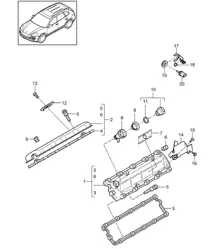 Ventildeckel (Modell: CUDB,CUDC) Cayenne 92A (958) 4.2L DIESEL 2011-18