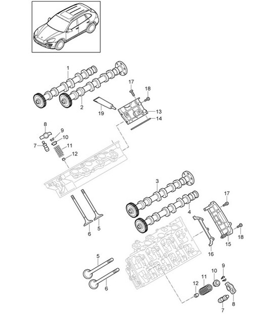 Diagram 103-062 Porsche 997 TURBO 2007>> Engine