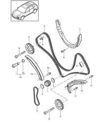 Ventilsteuerung (Modell: 4802,4852, CFTB,CFT, CYXA,CYX) Cayenne 92A (958) 4.8L 2011-18