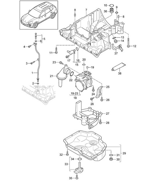 Diagram 104-035 Porsche 918 Spyder 2014-2015 