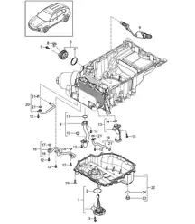 Saugrohr / Ölwanne (Modell: CURA,CUR, CXZA,CXZ) Cayenne 92A (958) 3.6L 2011-18