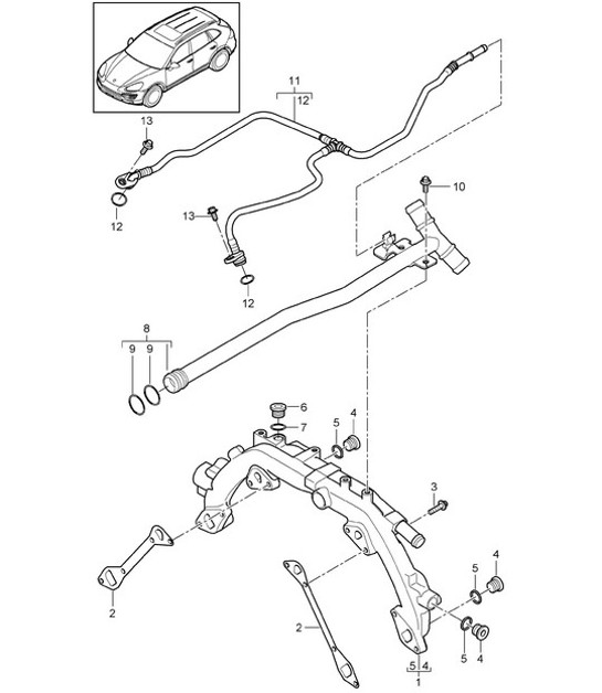 Diagram 105-020 Porsche Carrera GT (2003-2006) 