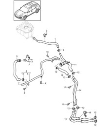 Wasserkühlung (PR:D11) Cayenne 92A (958) 3.0L V6 BENZIN 2011-18