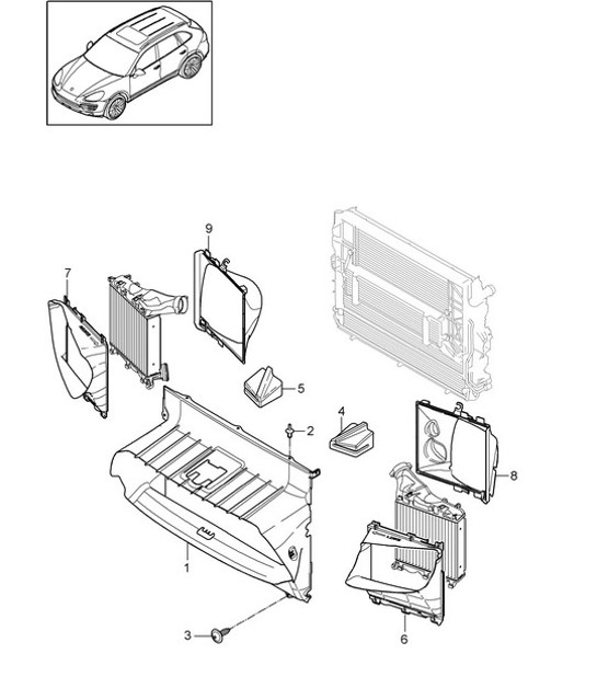 Diagram 105-095 Porsche Cayman 2.7L 981 2013-16 Engine