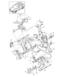 Tubo di raccolta carburante/iniettore ad alta pressione/pompa ad alta pressione/tubo di carburante (Modello: CRCA,CRCB, CNRB,CVVA, CVVB,CVVC) Cayenne 92A (958) 3.0L DIESEL 05/2011-18