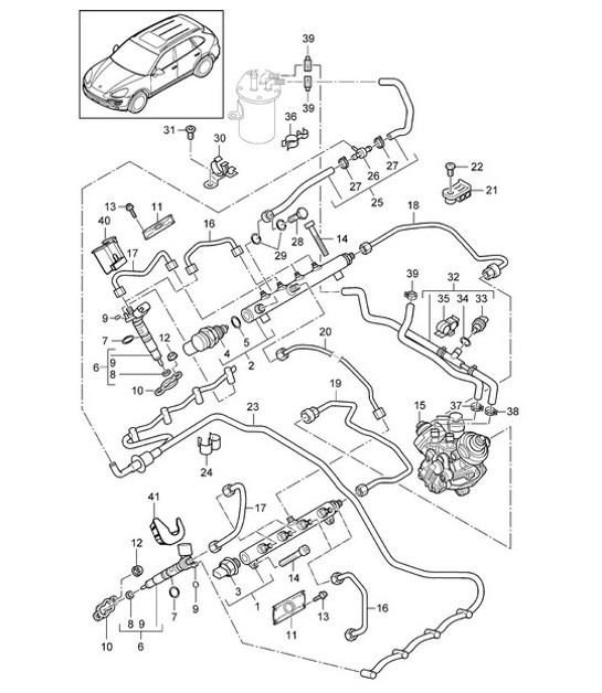 Diagram 107-042 Porsche Cayenne 9YB 2023>> 