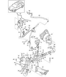 Recirculation des gaz d'échappement / Système de vide (Modèle: CRCA,CRCB, CNRB,CVVA, CVVB,CVVC) Cayenne 92A (958) 3.0L DIESEL 05/2011-18