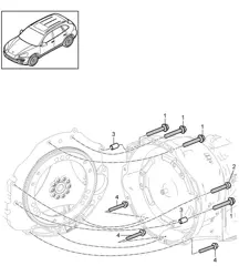 Joint fileté / Moteur et transmission (PR:D50,D43, D1V,DV7,D51) Cayenne 92A (958) 3.0L DIESEL 2011-18