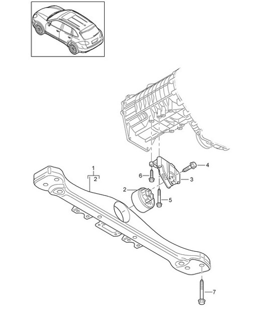 Diagram 307-000 Porsche Boxster 986/987/981 (1997-2016) Trasmissione
