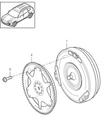 Tiptronic / Convertisseur de couple / Disque d'embrayage (PR:G1G) Cayenne 92A (958) 2011-18