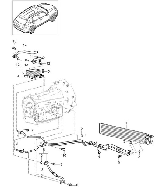Diagram 360-020 Porsche 911 1978-1989 3.3L Turbo (930) Transmission