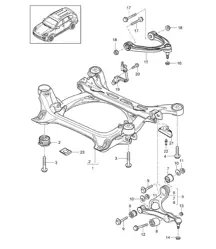 Fahrwerksträger / Querlenker / Leuchtweitenregulierung / Niveausensor Cayenne 92A (958) 2015>>