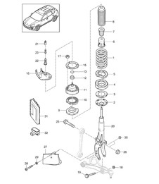 Suspensión / Acero (PR:1BA,1BH, 1BW,1BZ) Cayenne 92A (958) >>2014 Suspensión / Acero (PR:1BA,1BH, 1BW,1BZ) Cayenne 92A (958) >>2014