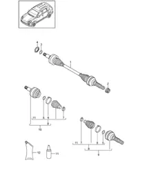 Palier Cayenne 92A (958) 2015>>