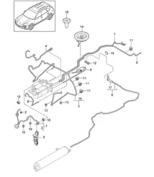 Adaptive suspension / Lines (PR:1BK) Cayenne 92A (958) 2011-18