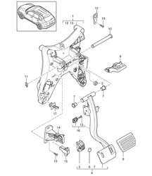 Pedale / Tiptronic (PR:G1G) Cayenne 92A (958) >>2014