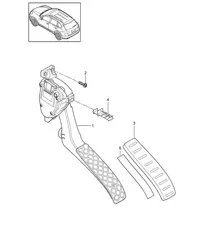 Pedalerie / Gaspedalsteuerung Cayenne 92A (958) >>2014