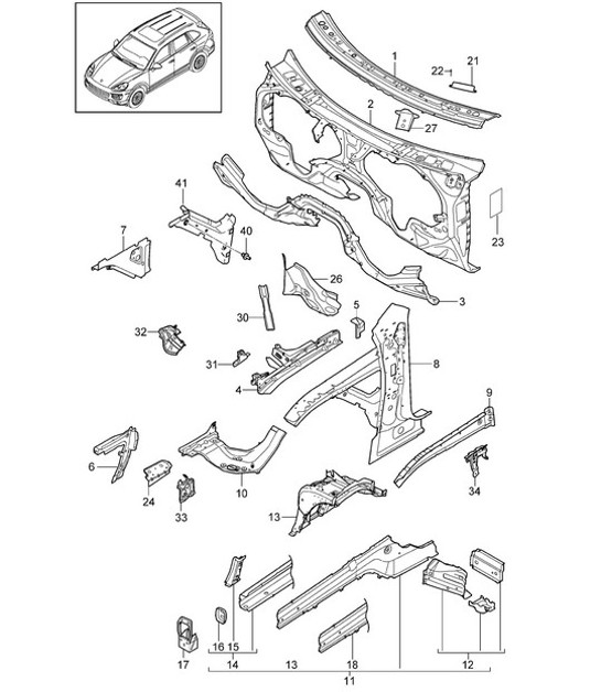 Diagram 801-015 Porsche Taycan (9J1) MK2 2024>> 