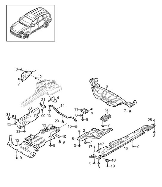 Diagram 801-072 Porsche 993 (911) (1994-1998) Body