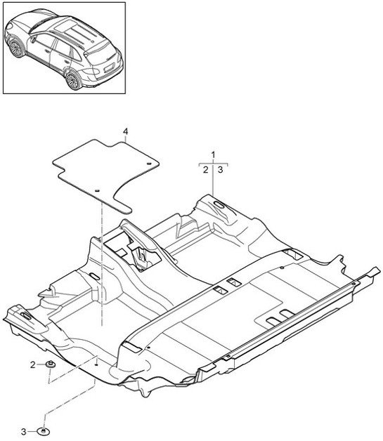 Diagram 807-005 Porsche Cayenne 92A (958) 2010-2017 Body