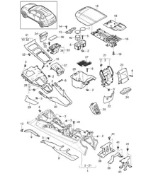 Mittelkonsole Cayenne 92A (958) 2011-18