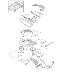 Rétroviseur / Rétroviseur extérieur / Accessoires Cayenne 92A (958) &gt;&gt;2014
