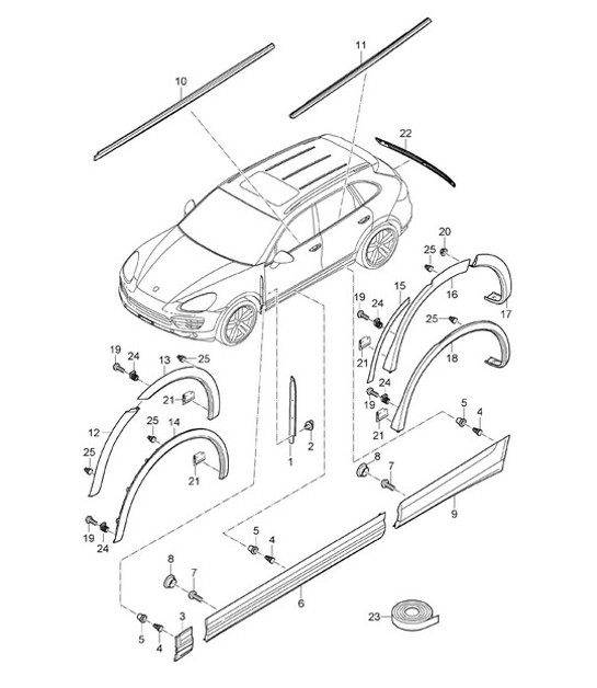 Diagram 810-005 Porsche Carrera GT (2003-2006) 