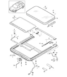 Sunroof (PR:3FE) Cayenne 92A (958) 2011-18