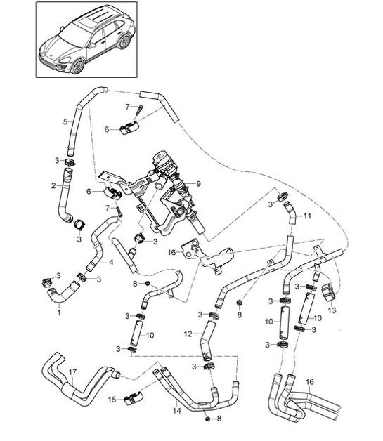 Diagram 813-010 Porsche Cayman S 3.4L 987C 2005-08 Body