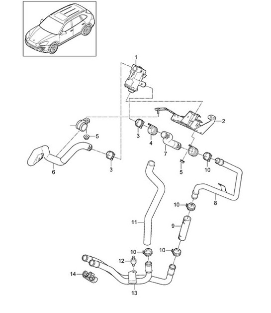 Diagram 813-015 Porsche Cayman S 3.4L 987C 2005-08 Body